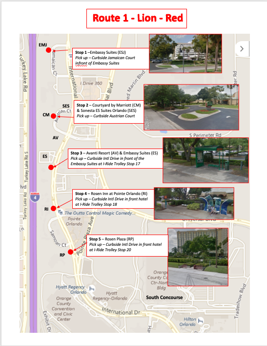 Do you provide transportation/shuttle service between VMX hotels and ...
