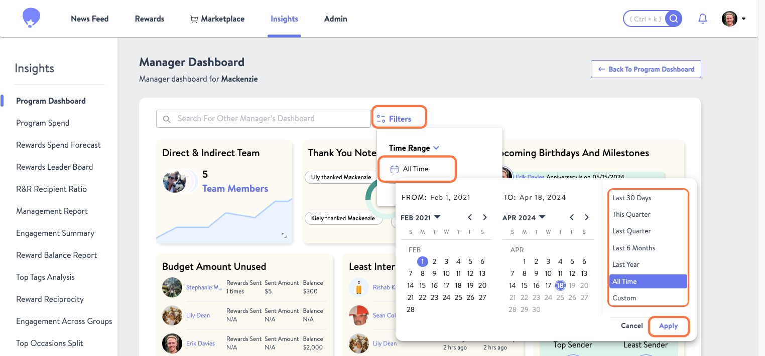 Click on Last 30 Days…