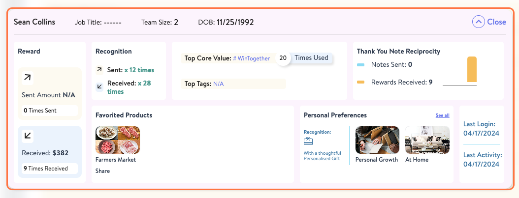 Click on Sean Collins…