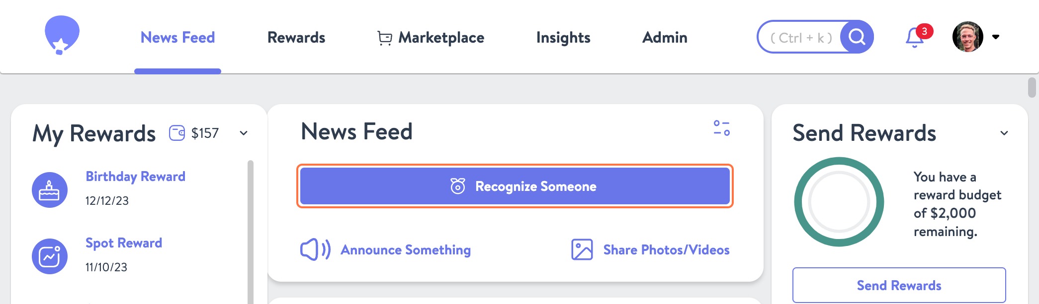 Click on Recognize Someone