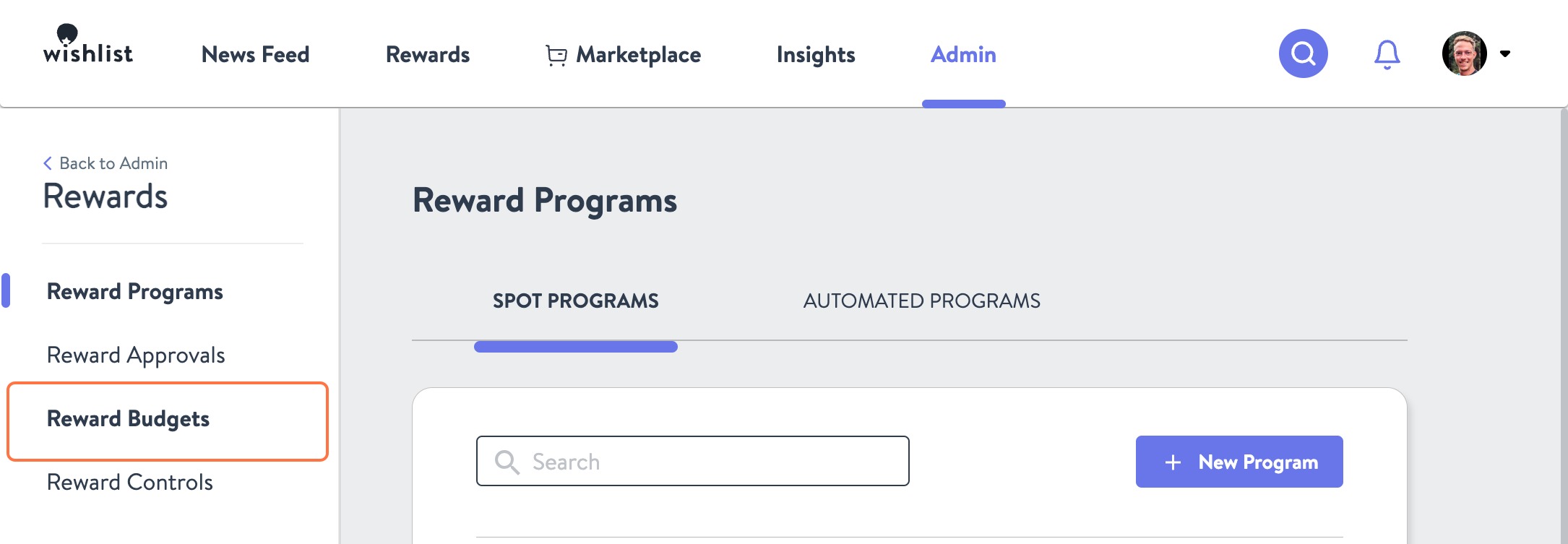 Click on Reward Programs…