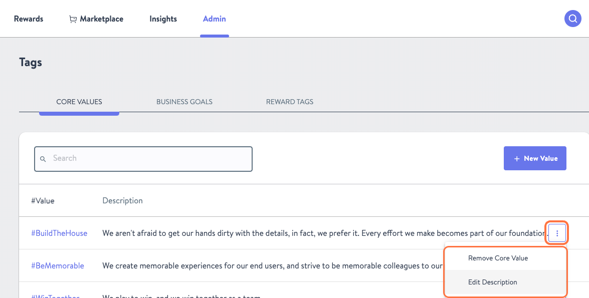 Click on Edit Description