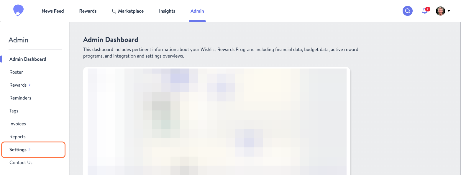 Click on Admin Dashboard…