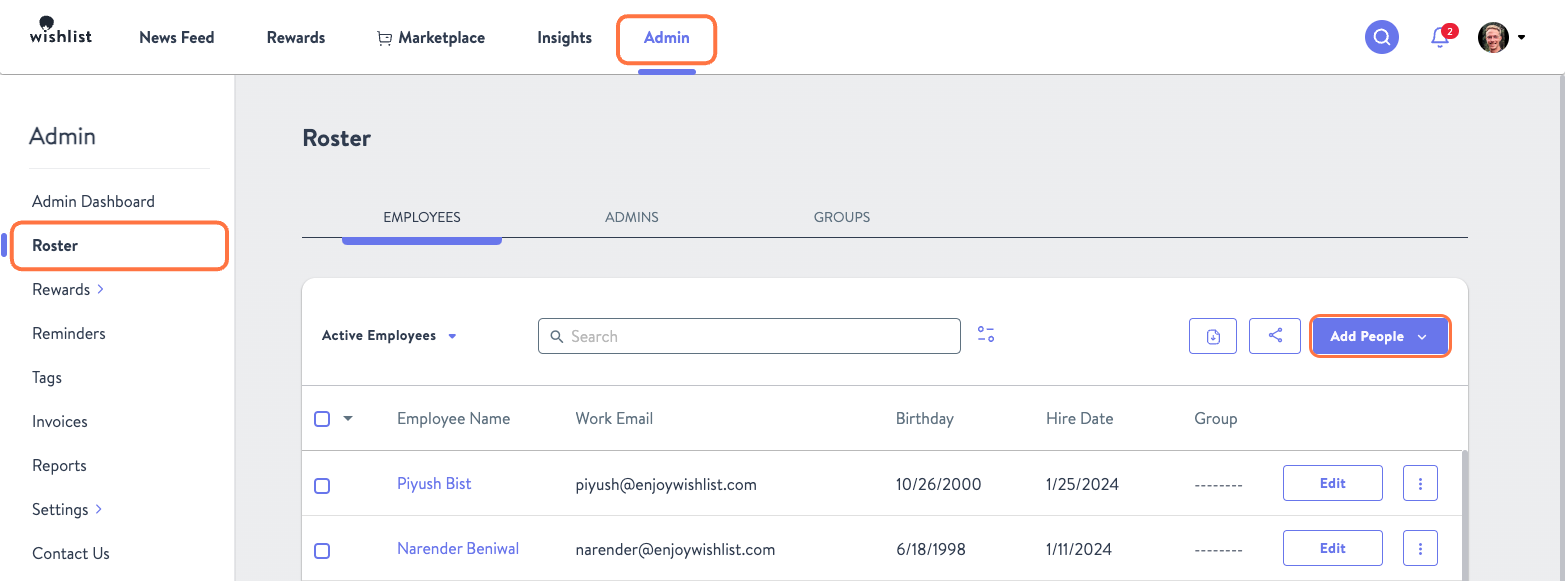 Click on Add People expand_more