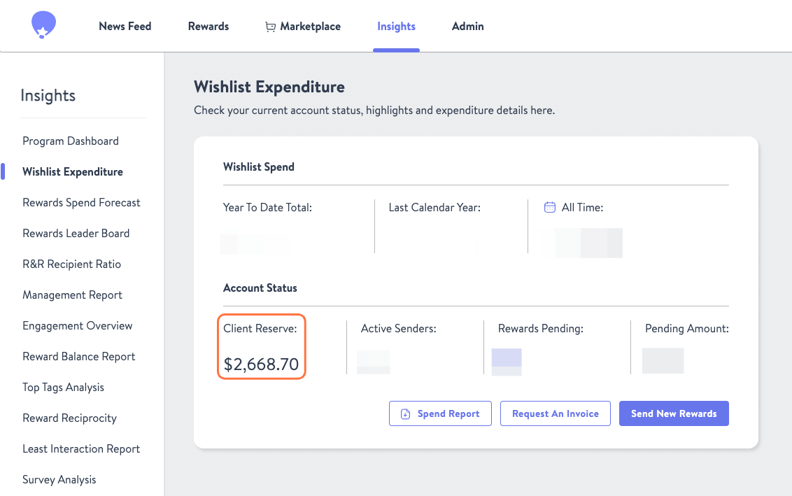 Click on Wishlist Spend…