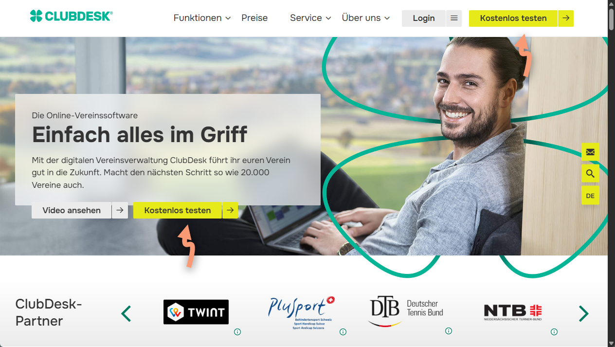 ClubDesk kostenlos testen
