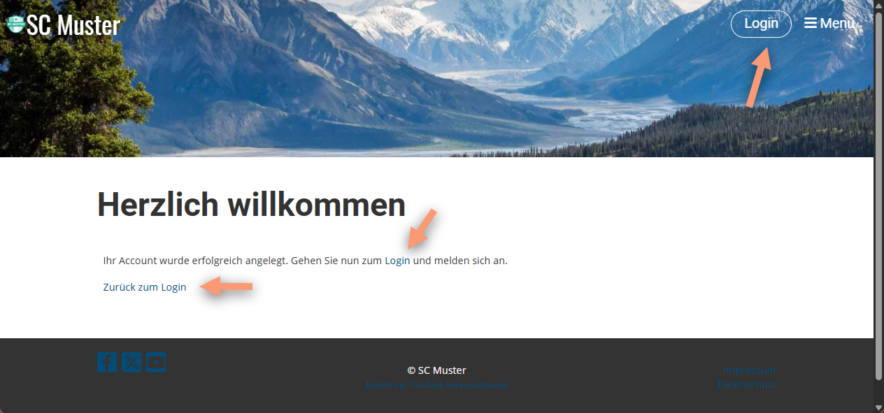 Zurück zum Login