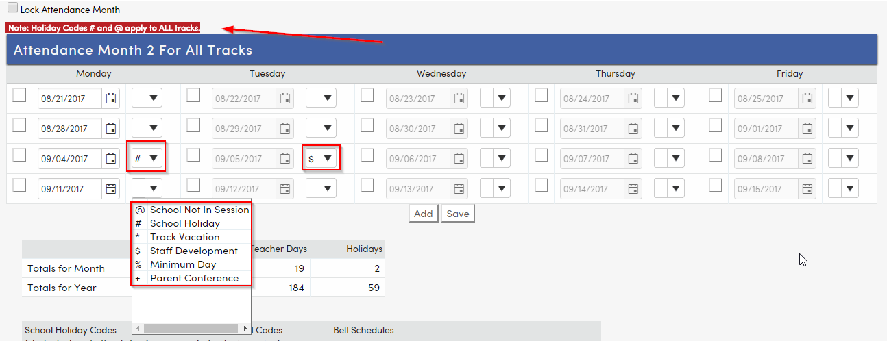 Multi-Track Calendar Setup : Aeries Software