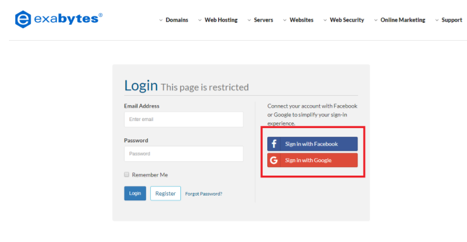 Use your facebook account to login at web-hosting-top.com community