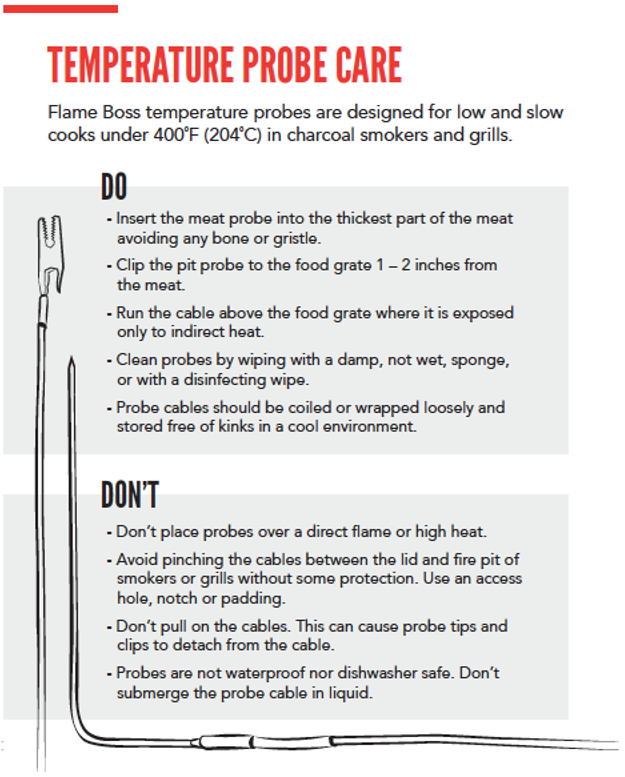 Flame Boss High Temperature Meat Probe