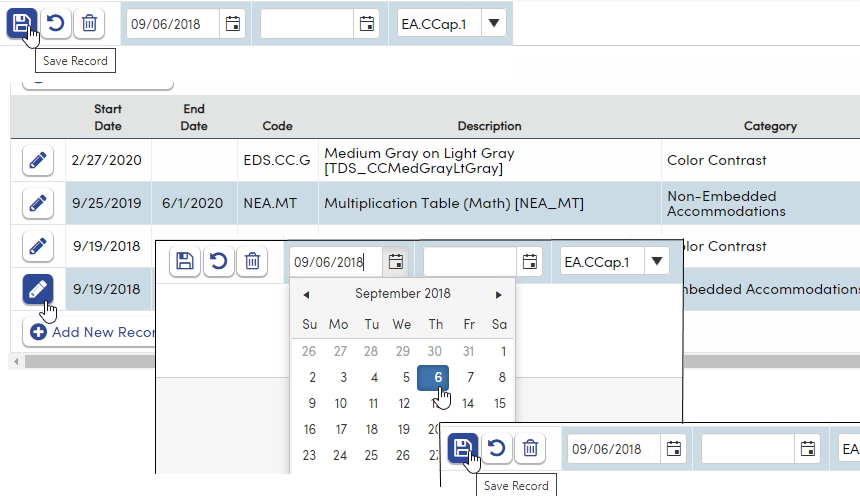 Adding/Updating Test Settings Data : Aeries Software