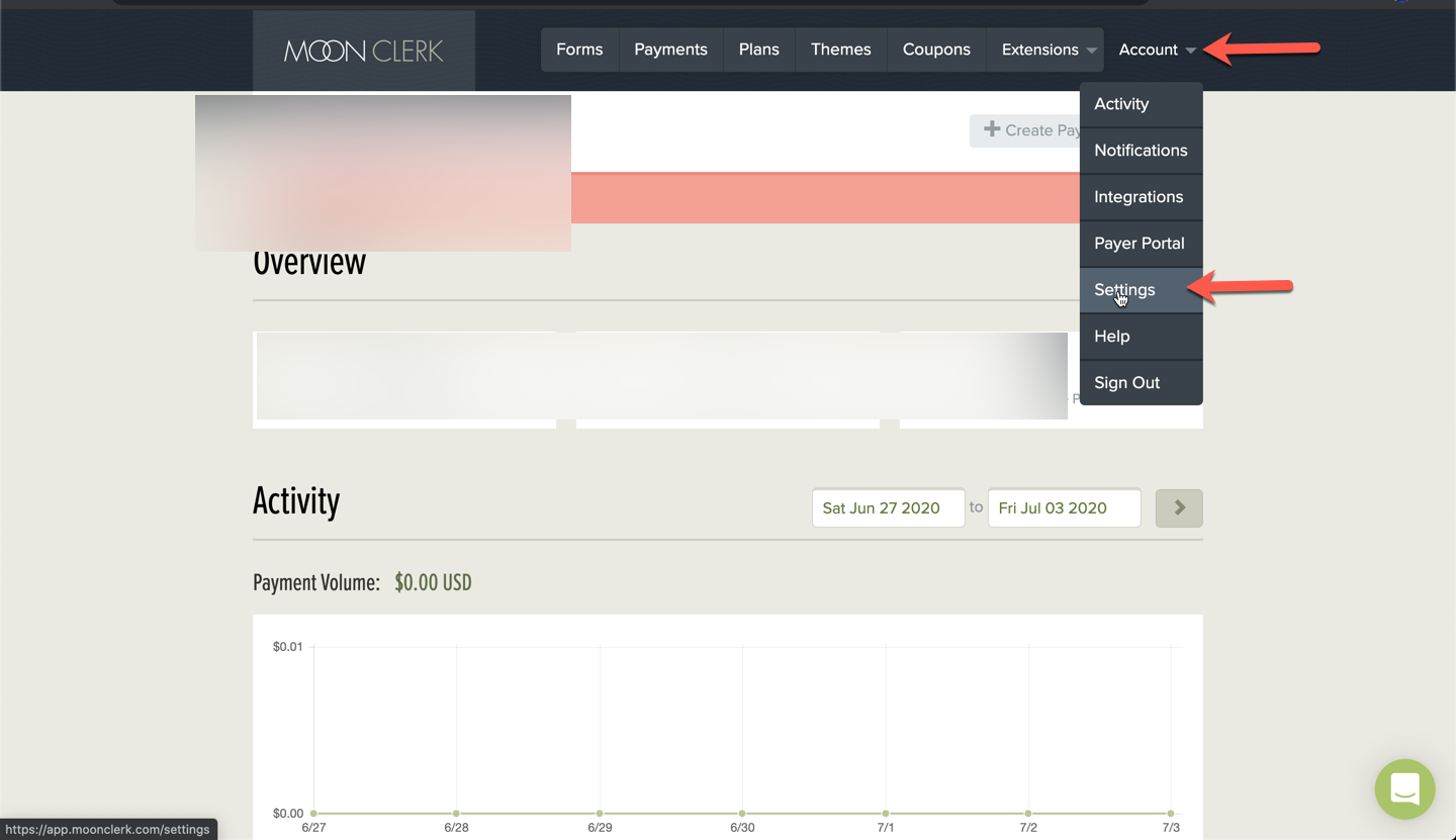 Moonclerk Integration Instructions OSI Affiliate Support