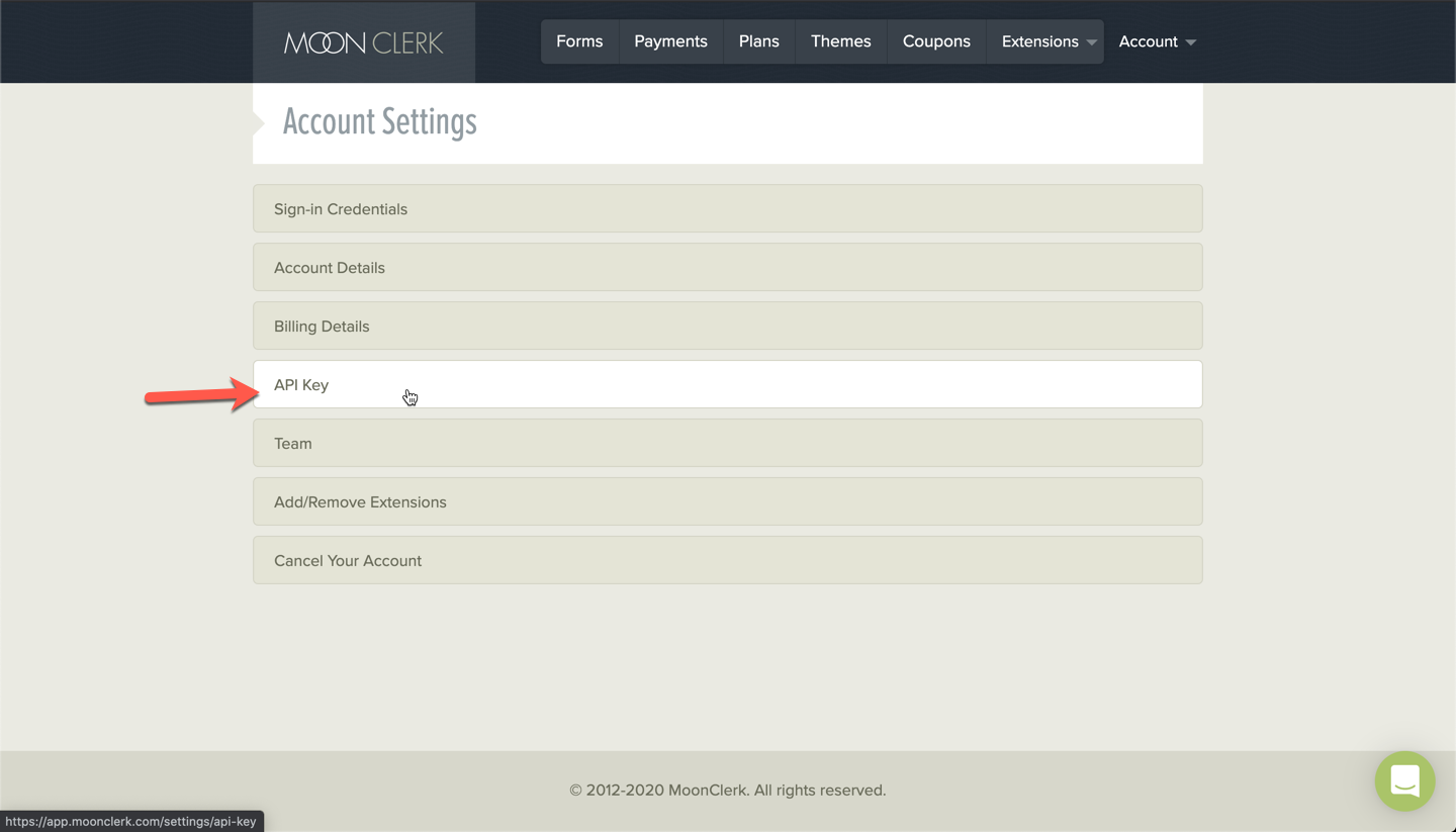 Moonclerk Integration Instructions OSI Affiliate Support