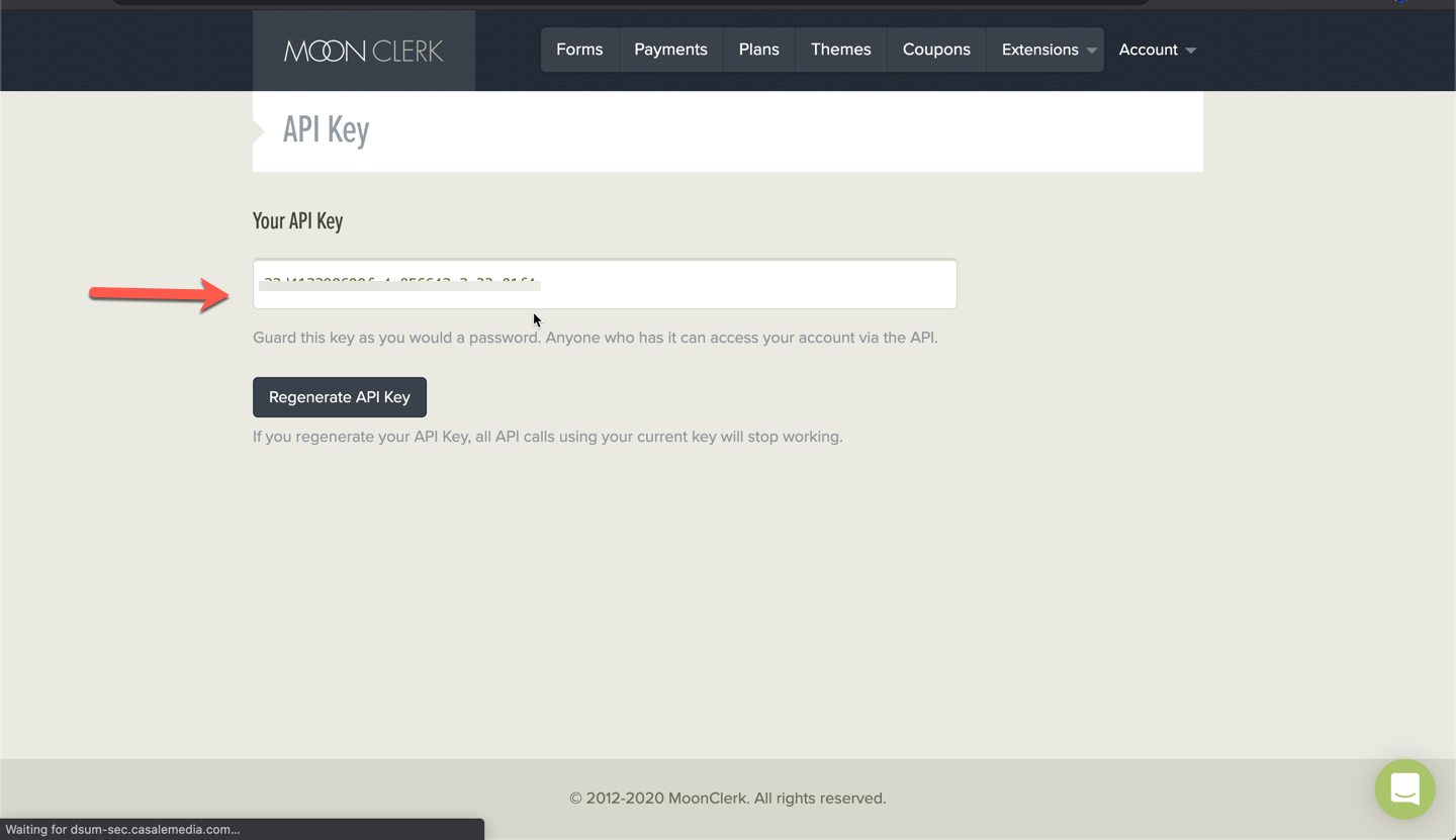 Moonclerk Integration Instructions OSI Affiliate Support