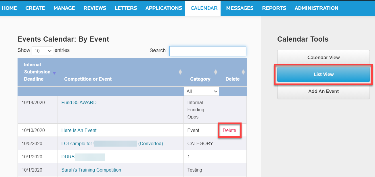 Delete Event From Calendar InfoReady Support Portal Delete Event From Calendar InfoReady Support Portal