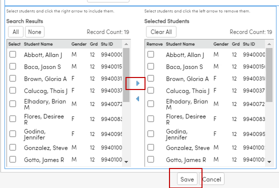 Creating a Student Group : Aeries Software