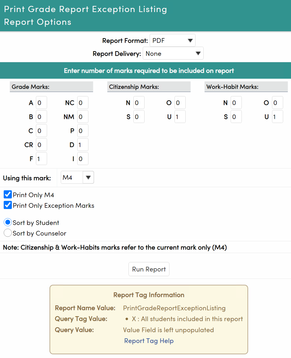 Grade Reporting Print Grade Report Exception Or Ineligibility Report Grade Reporting Print Grade Report Exception Or Ineligibility Report
