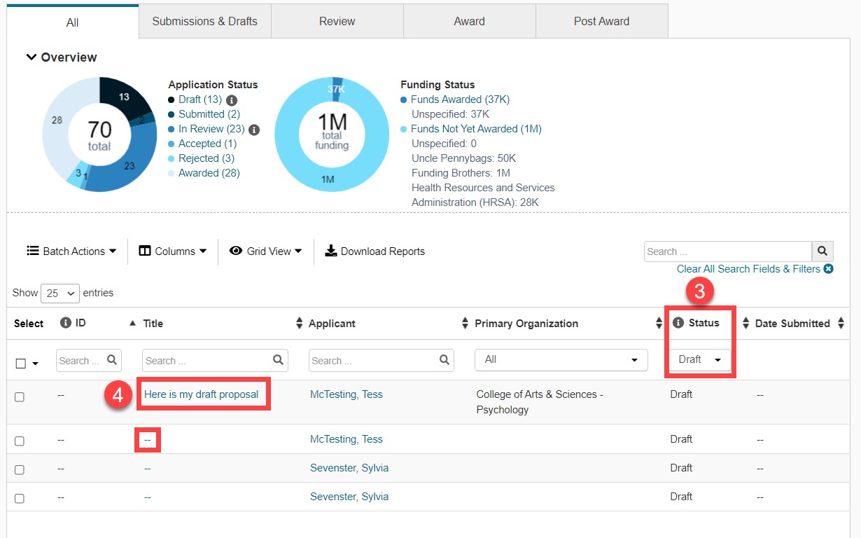 Administrators How to Edit a Draft Application InfoReady Support Portal