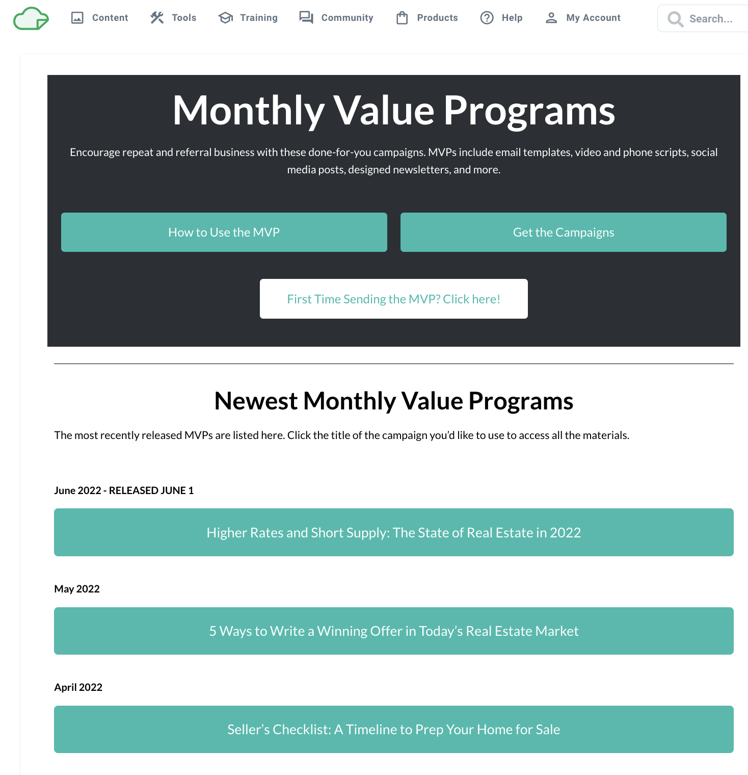 How to Access the Monthly Value Program Campaigns The Paperless Agent