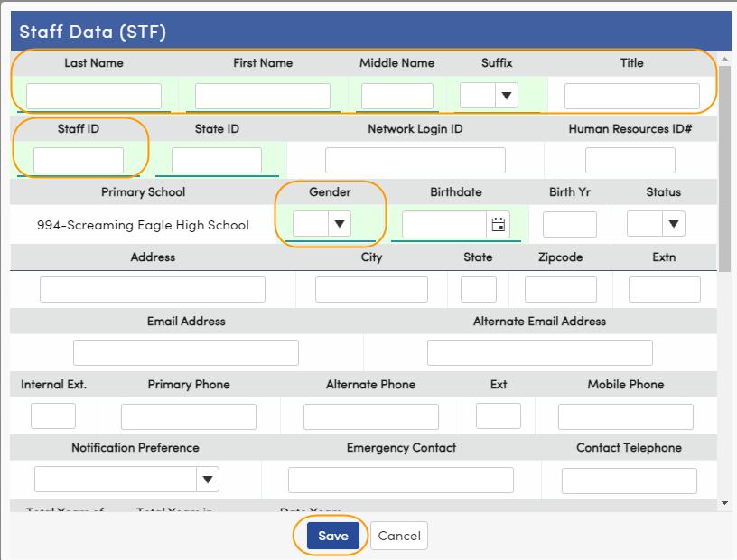 Quick Start Guide for Staff Management : Aeries Software