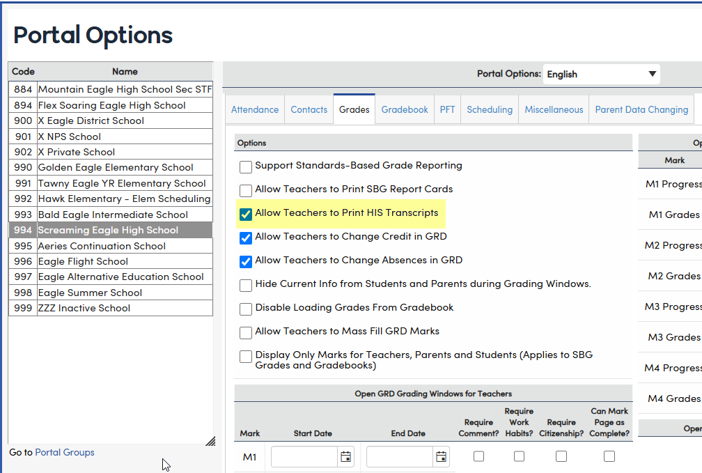 Why Can't Teachers Print Transcripts? : Aeries Software