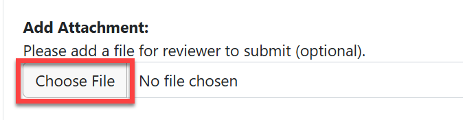 Choose file button outlined in red