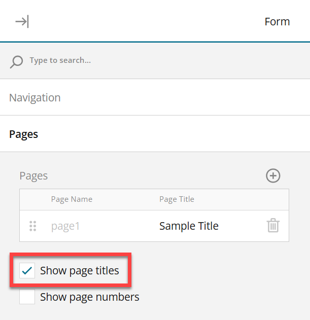 Admin view of page titles box