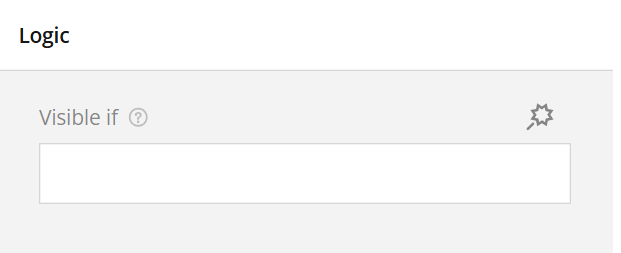 Admin view of logic panel