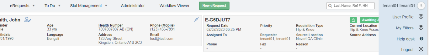 Novari eRequest and 1 more page - Work - Microsoft​ Edge