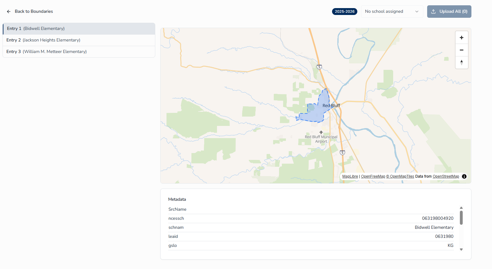 The Import Boundaries view