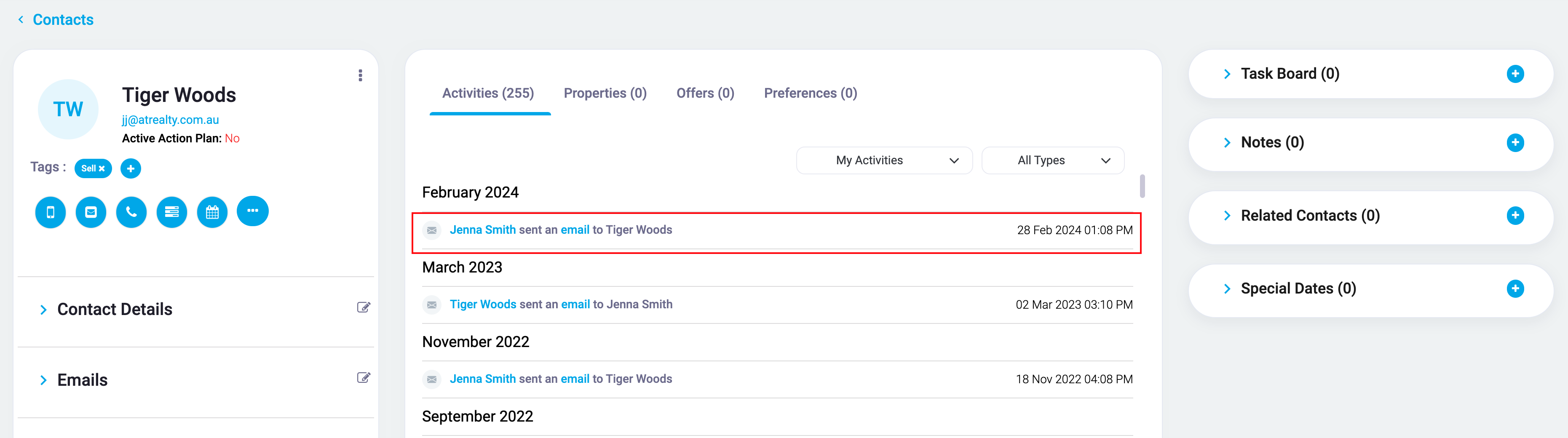 Old CRM filter button