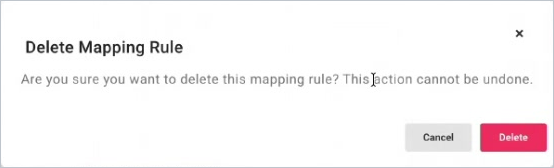 The delete confirmation.