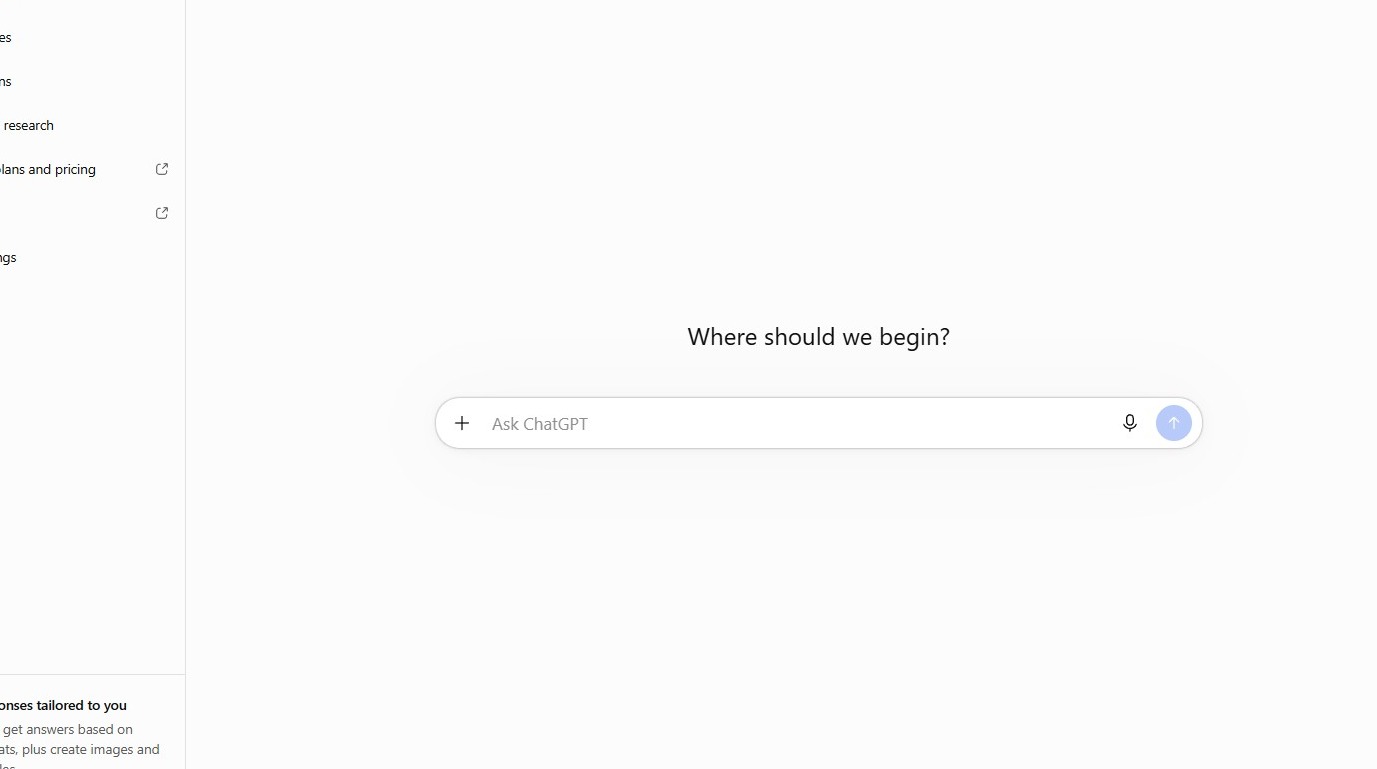ChatGPT setup step 1: Open ChatGPT