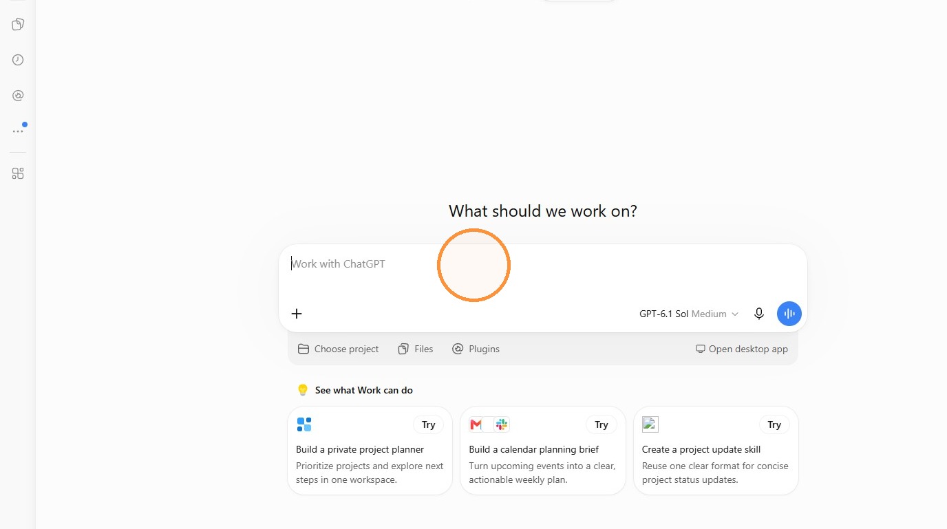 ChatGPT setup step 18: Work with ChatGPT message box
