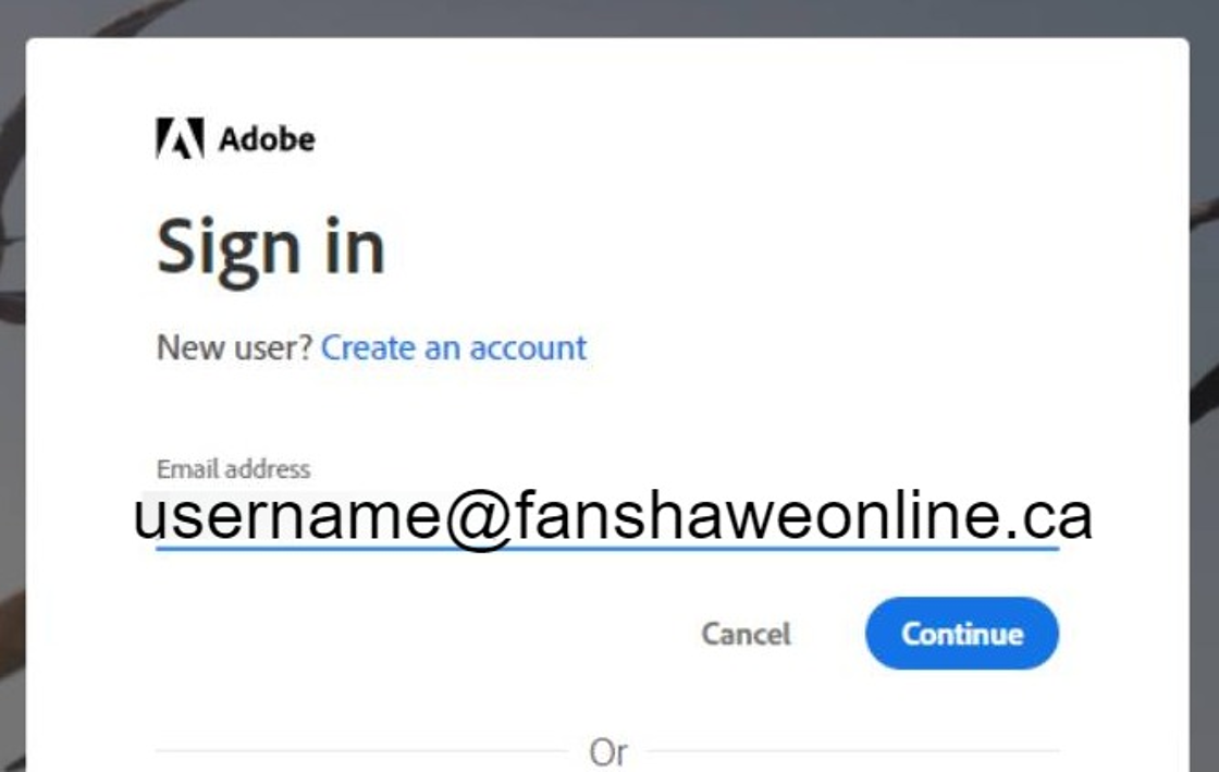 in the email address field type your in your FOL address in full