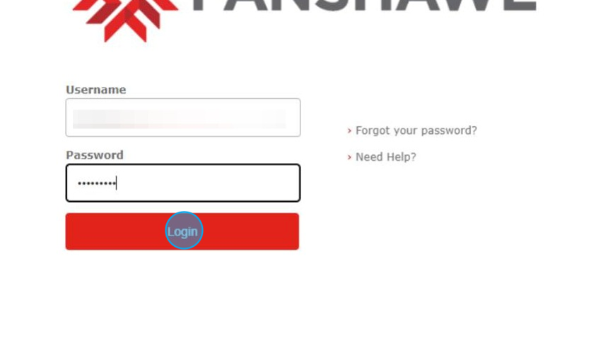 click the Login button