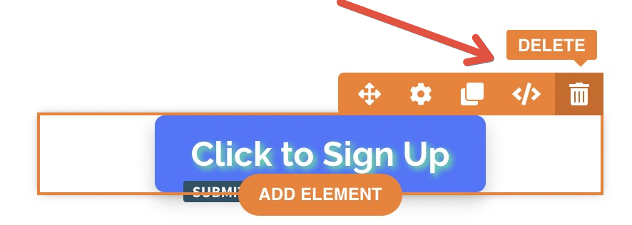 Editor : How to Delete a Button Element : ClickFunnels 2.0