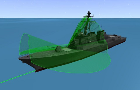 A green net on a ship
Description automatically generated
