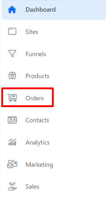 An image displaying the workspace dashboard tab with all features listed in the left menu.
