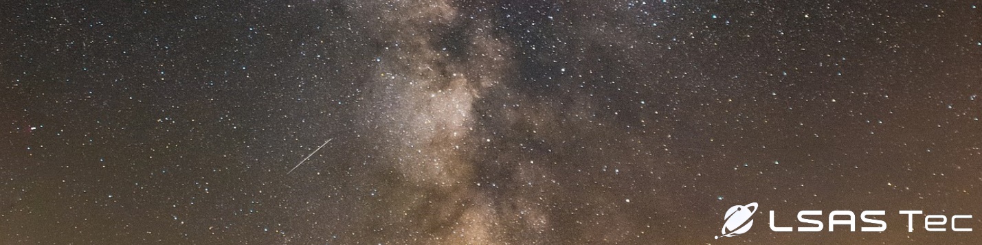 A stars in the sky
Description automatically generated