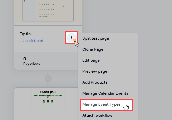 Manage Event Types