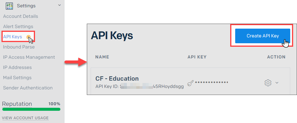 Create API Key
