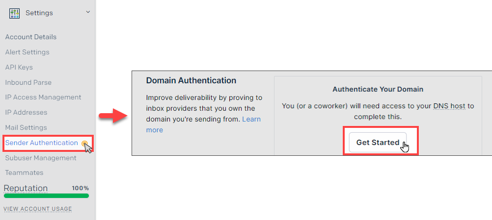 Authenticate Your Domain