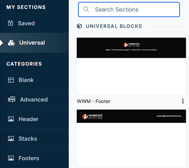 A screenshot of the survey workflow builder.