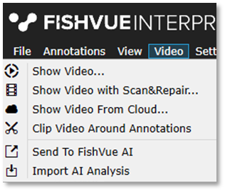Figure 3 – Send to FishVue AI