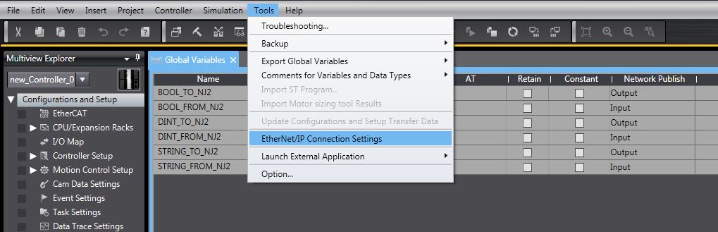 EIP Connection Settings