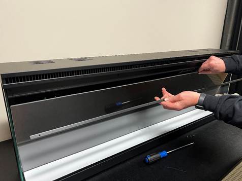 Remove flame display board