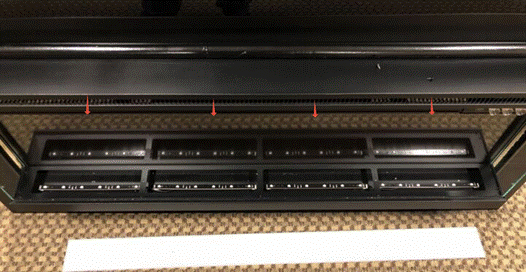 Removing flame display board