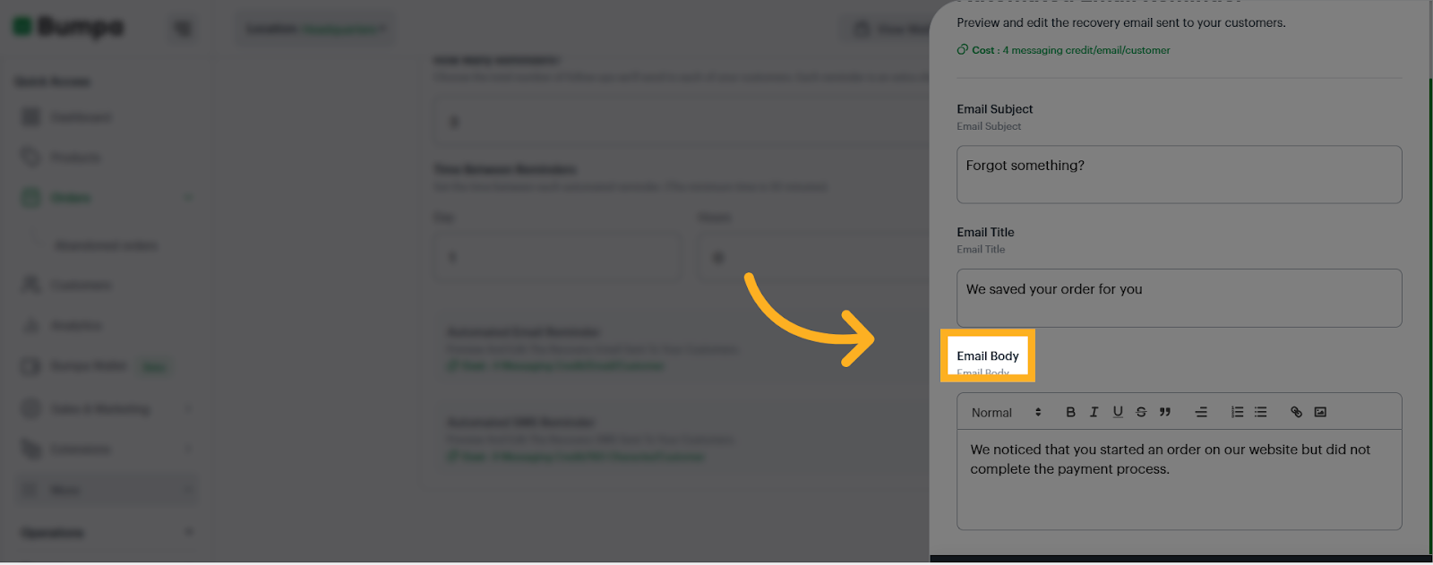 Input the 'Email Title'
