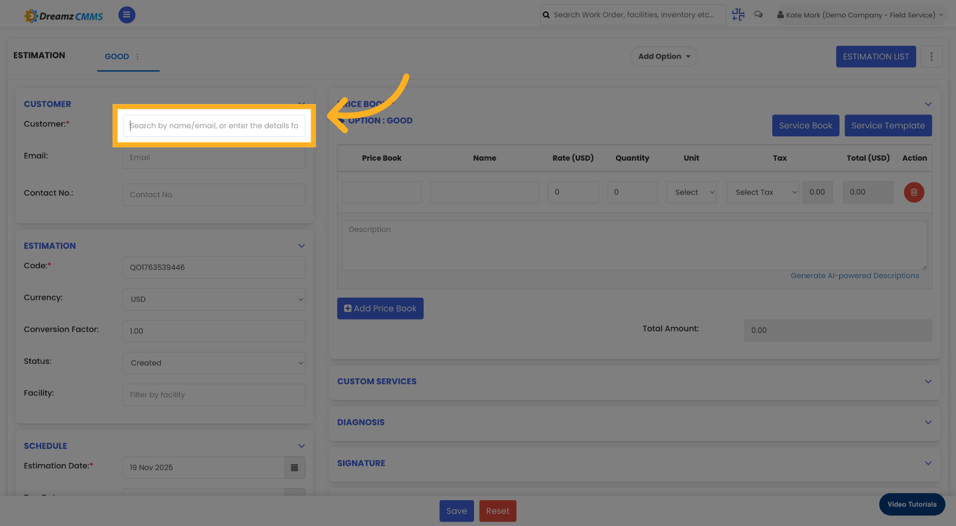 Access Customer Search Again